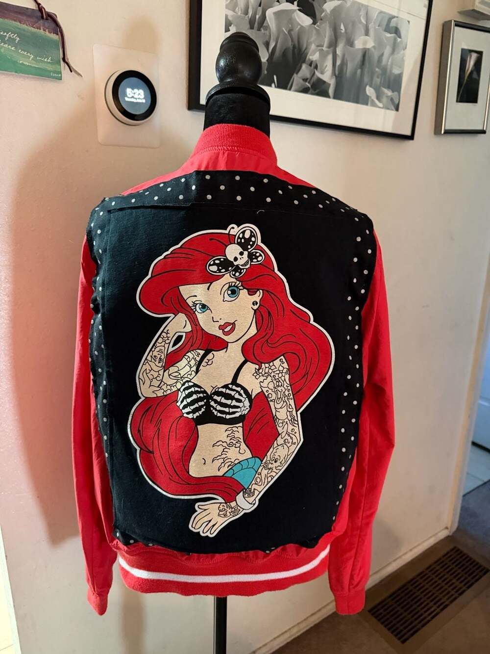 Ashley Outerwear Little Mermaid Punk Ariel Bomber Jacket